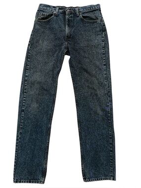 Levi's Denim Jeans Mens Size 33x34 505 Blue Acid Wash Vintage 90s